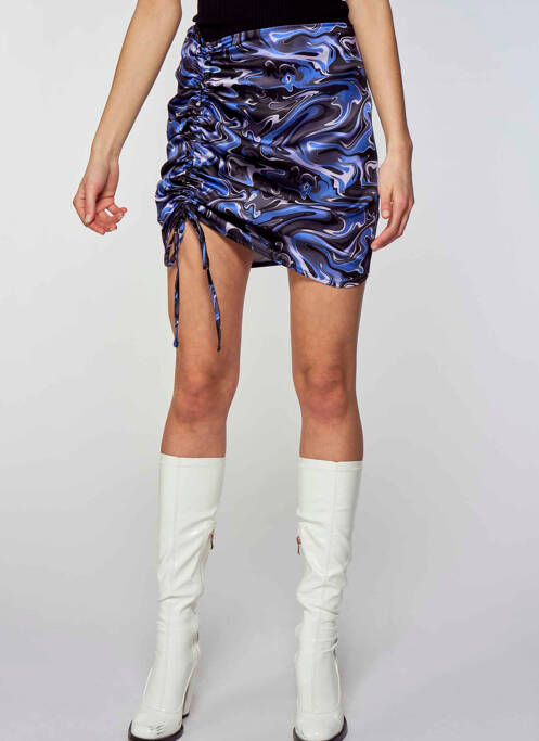 Jupe courte bleu OGL pour femme