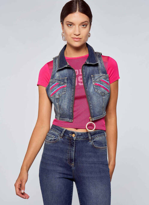 Veste en jean bleu OGL pour femme