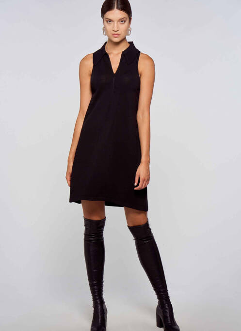 Robe courte noir OGL pour femme