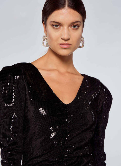 Robe courte noir OGL pour femme