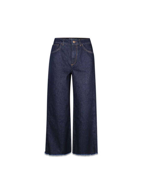 Jeans coupe large bleu ONLY pour femme