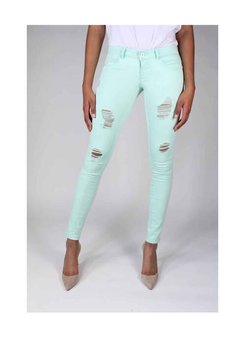 Jeans skinny vert ONLY pour femme