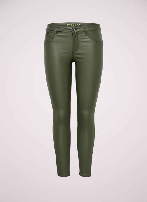 Pantalon slim vert ONLY pour femme