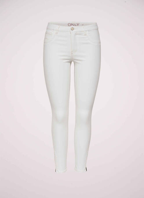 Pantalon slim blanc ONLY pour femme