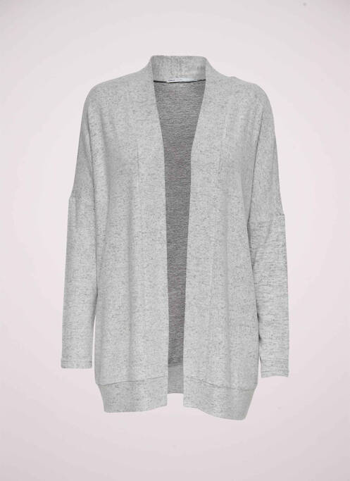 Gilet manches longues gris ONLY pour femme