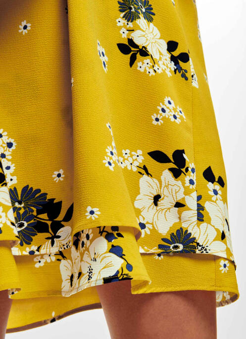 Robe courte jaune ONLY pour femme