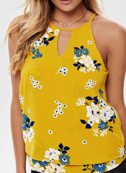 Débardeur jaune ONLY femme