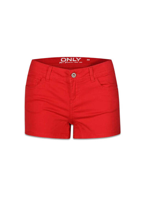 Short rouge ONLY pour femme