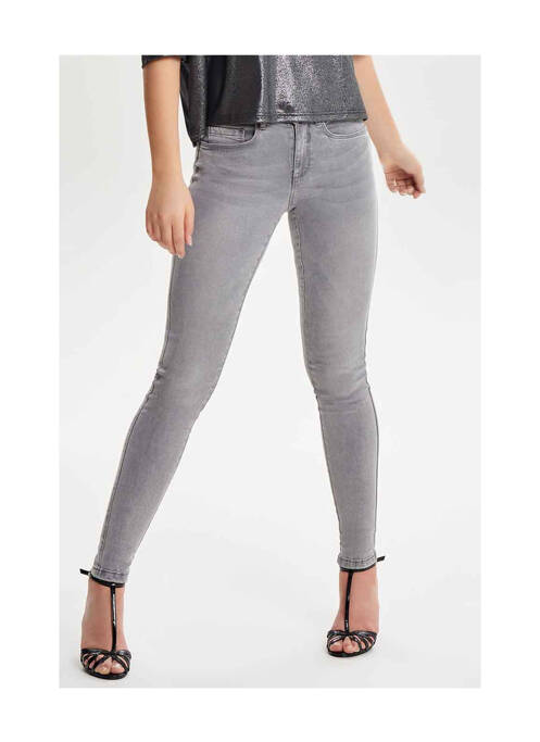 Jeans skinny gris ONLY pour femme