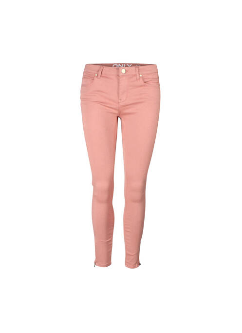 Pantalon slim rose ONLY pour femme