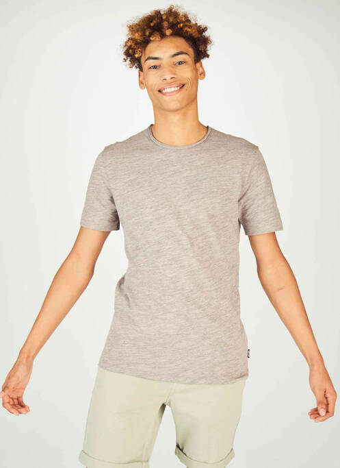 T-shirt gris ONLY&SONS pour homme