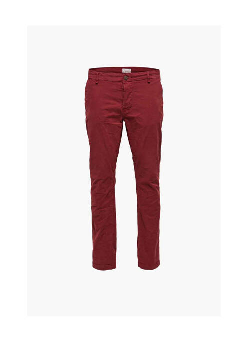 Pantalon chino rouge ONLY&SONS pour homme