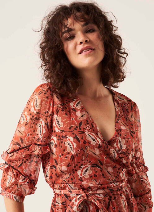 Robe courte orange GARCIA pour femme