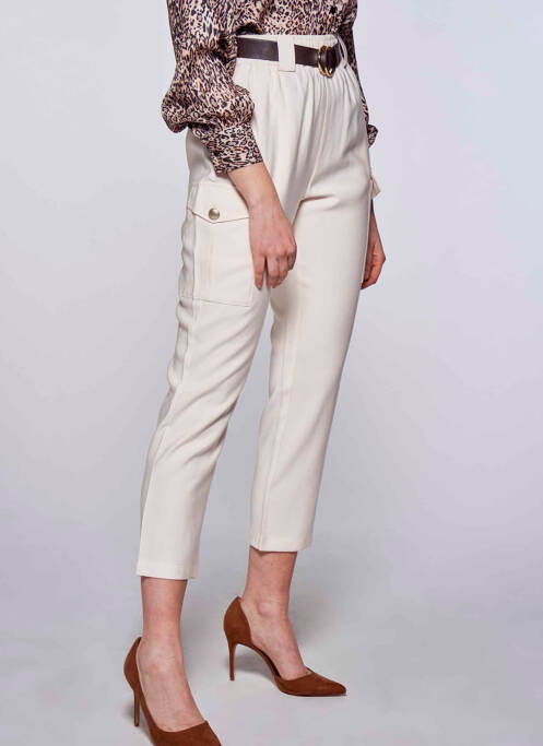 Pantalon cargo beige KOCCA pour femme
