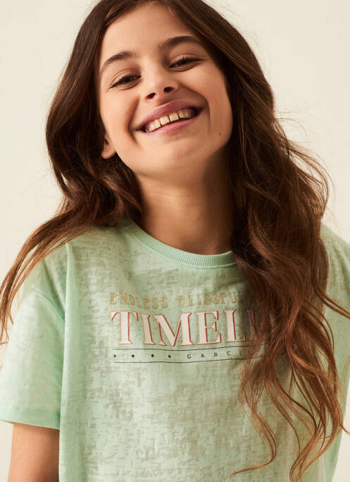 T-shirt vert GARCIA pour fille