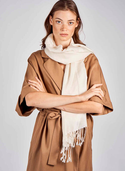 Foulard beige ZEB STYLE LAB  pour femme