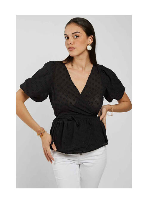 Top noir NAF NAF pour femme