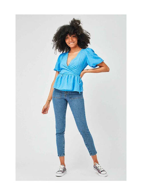 Top bleu NAF NAF pour femme