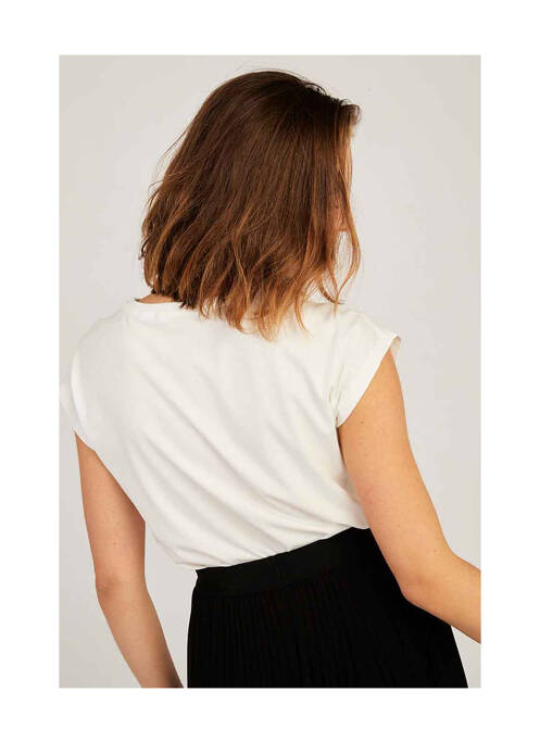 T-shirt beige NAF NAF pour femme