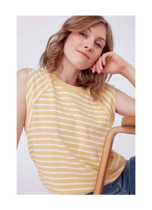 Top beige NAF NAF pour femme