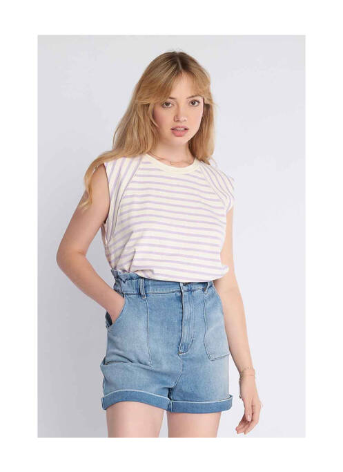 Top blanc NAF NAF pour femme