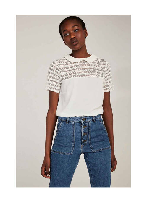 Chemisier beige NAF NAF pour femme
