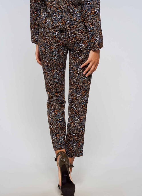 Pantalon chino noir LE TEMPS DES CERISES pour femme