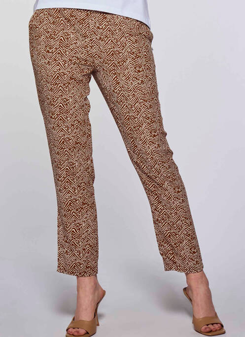 Pantalon flare beige LE TEMPS DES CERISES pour femme