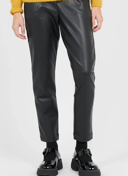 Pantalon droit noir LE TEMPS DES CERISES pour femme