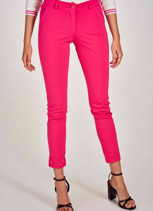 Pantalon chino rose BELLITA pour femme