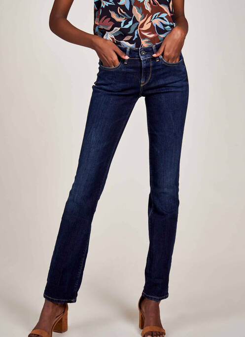 Jeans coupe droite bleu PEPE pour femme