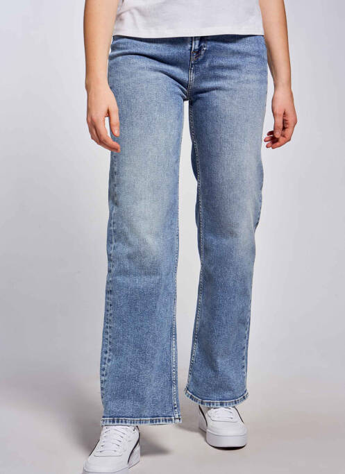 Jeans coupe droite bleu PEPE pour femme