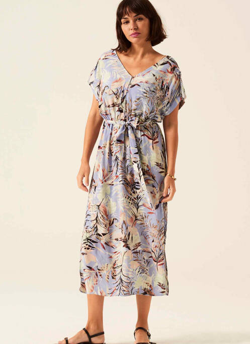 Robe mi-longue violet GARCIA femme