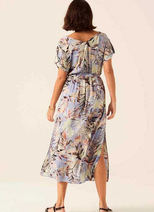 Robe mi-longue violet GARCIA femme