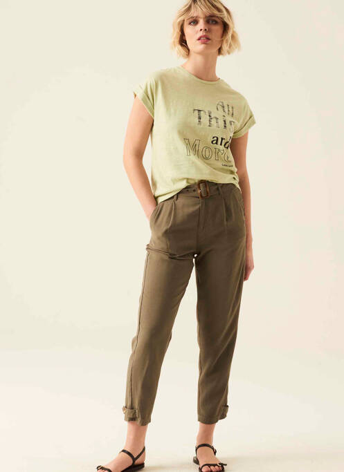 Pantalon chino vert GARCIA pour femme