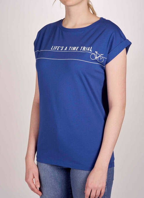 T-shirt bleu R.EV 1703 BY REMCO EVENPOEL  pour femme