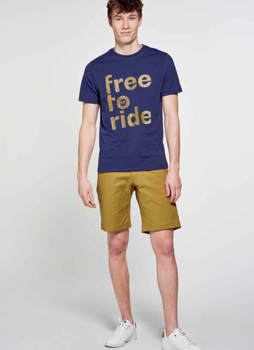 T-shirt bleu R.EV 1703 BY REMCO EVENPOEL  pour homme