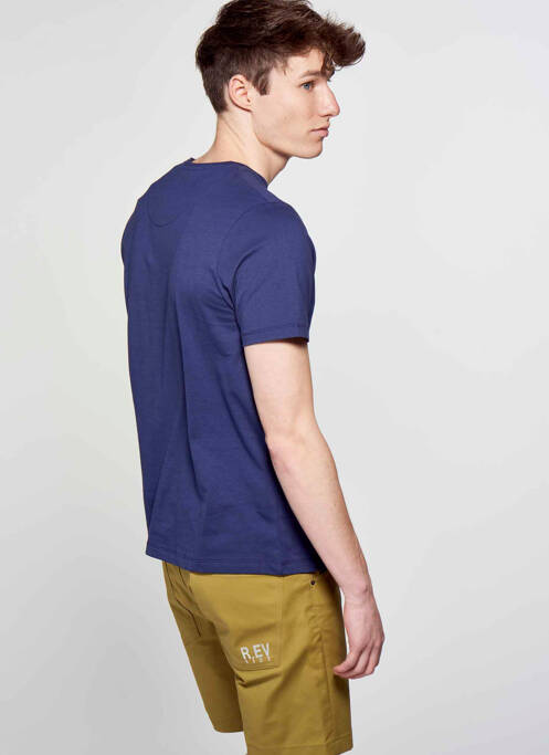 T-shirt bleu R.EV 1703 BY REMCO EVENPOEL  pour homme