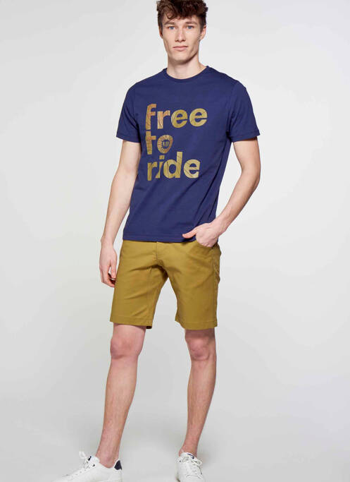 T-shirt bleu R.EV 1703 BY REMCO EVENPOEL  pour homme