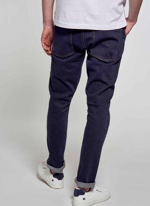 Jeans coupe slim bleu R.EV 1703 BY REMCO EVENPOEL  pour homme