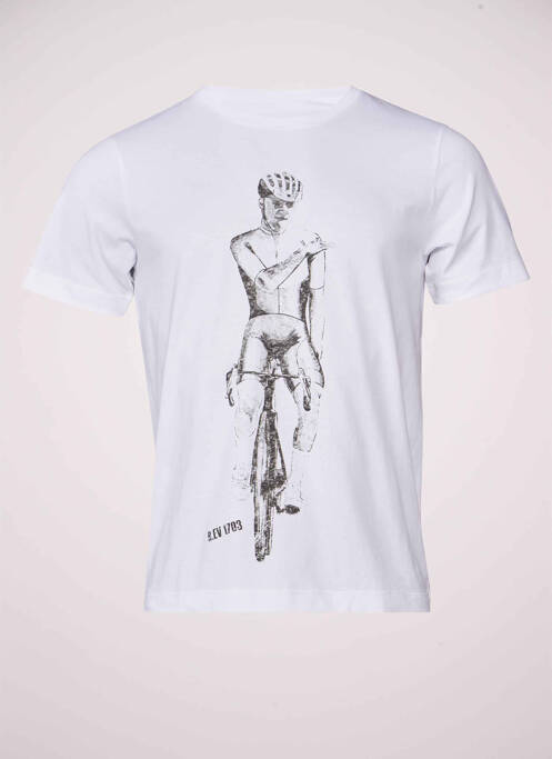 T-shirt blanc R.EV 1703 BY REMCO EVENPOEL  pour homme