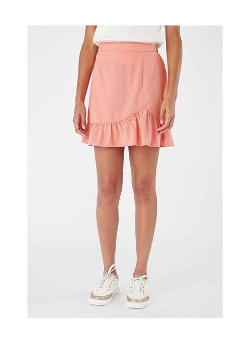 Jupe courte rose NAF NAF pour femme