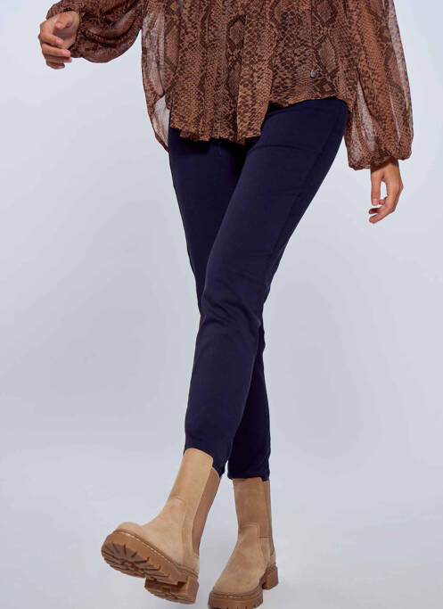 Pantalon 7/8 bleu NAF NAF pour femme