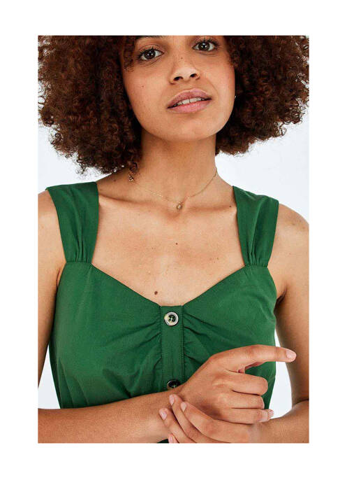Robe courte vert NAF NAF pour femme