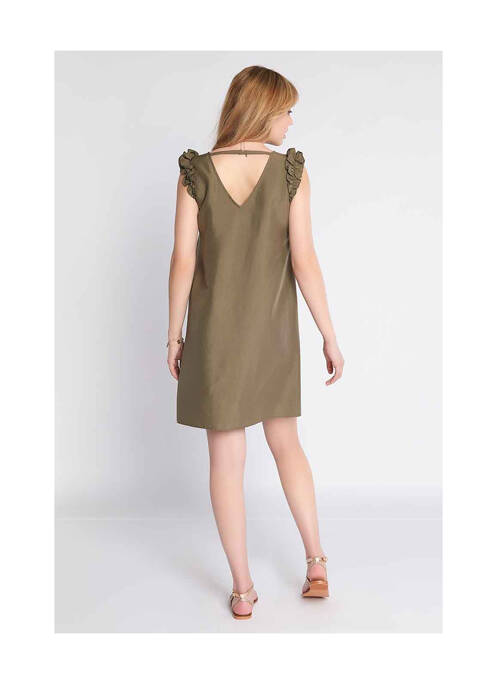 Robe courte vert NAF NAF pour femme