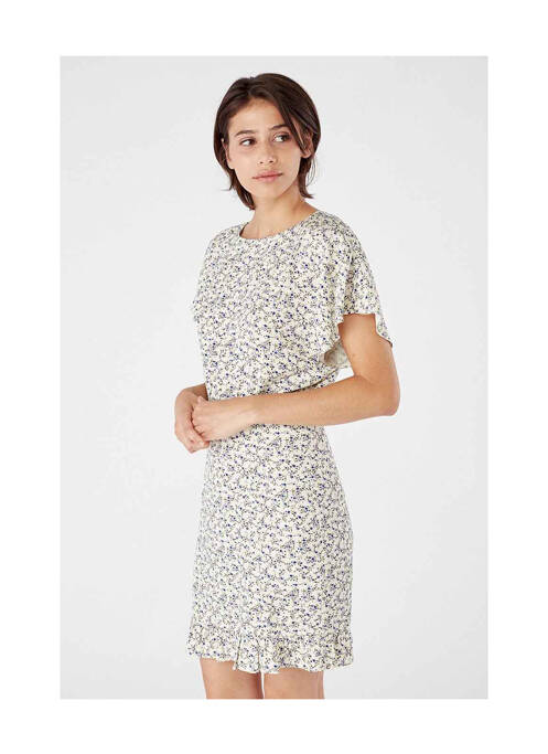 Robe longue beige NAF NAF femme