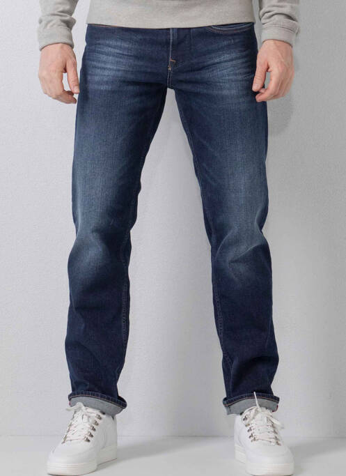 Jeans coupe droite bleu PETROL INDUSTRIES pour homme