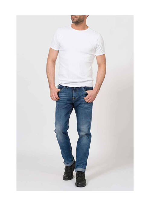 Jeans coupe droite bleu PETROL INDUSTRIES pour homme