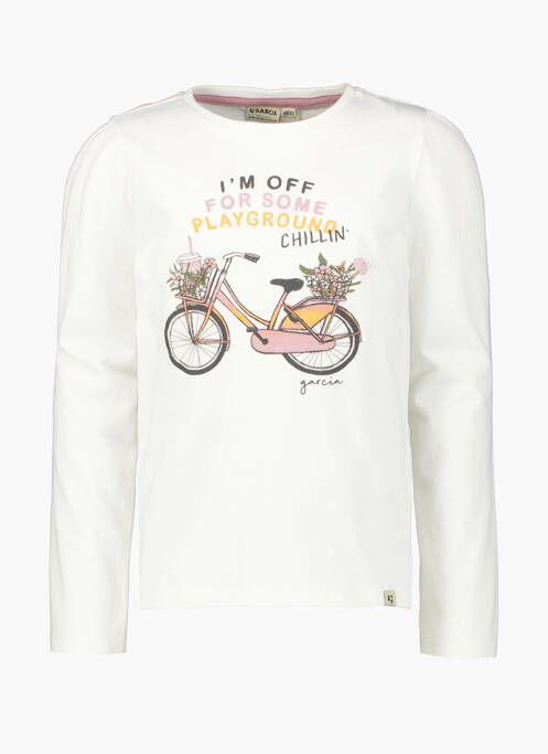 Sweat-shirt blanc GARCIA pour fille