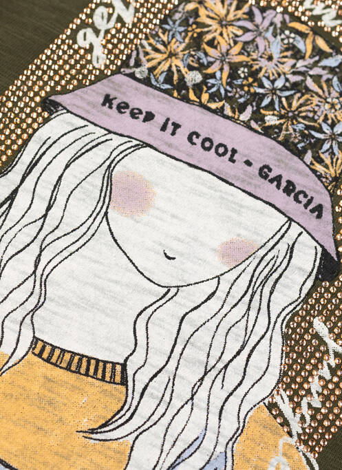 Sweat-shirt vert GARCIA pour fille